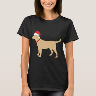 Yellow Lab Santa Hat Cute Labrador Christmas Gift T-Shirt