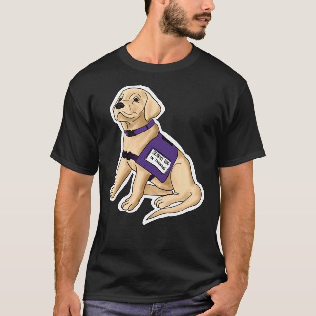 Yellow Lab Service Pup T-Shirt (Front)