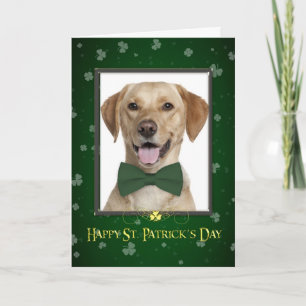 Yellow Lab St. Patrick's Day Card