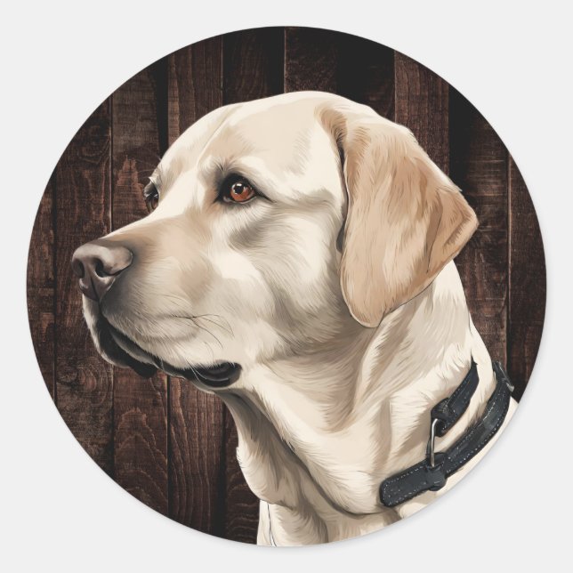  Yellow Lab  Stickers (Front)