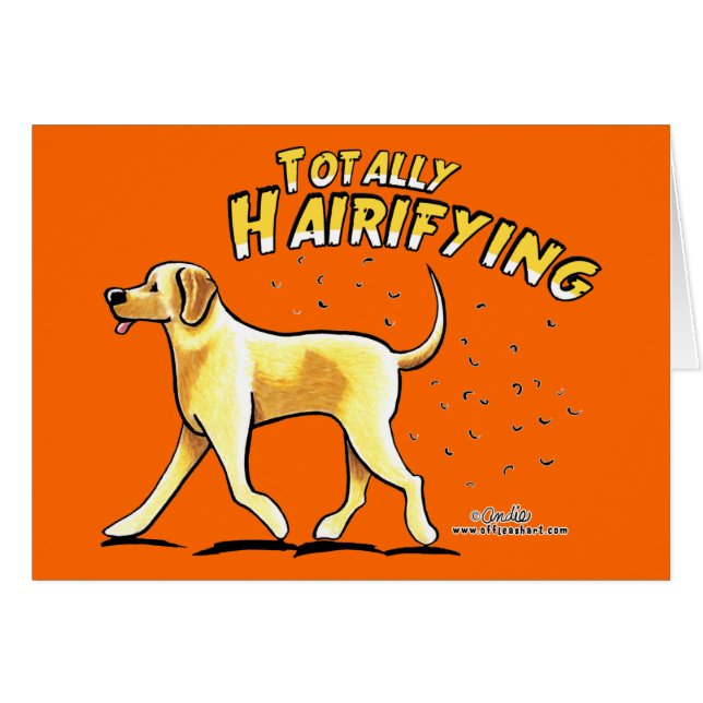 Yellow Lab Totally Hairifying (Front Horizontal)