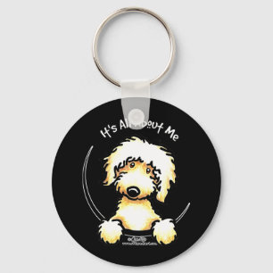 Yellow Labradoodle IAAM Key Ring