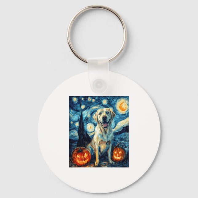 Yellow Labrador (1) Key Ring (Front)