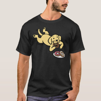 Yellow Labrador And Doughnuts T-Shirt