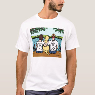 Yellow Labrador and Mum and Dad T-Shirt