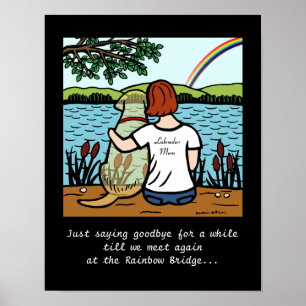 Yellow Labrador Angel and Mum 2 Poster