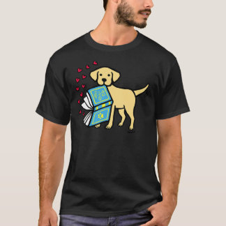 Yellow Labrador Book Of Love T-Shirt