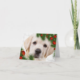 Yellow Labrador Christmas Card