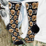 Yellow Labrador Custom Photo Paw Prints Dog Lover Socks<br><div class="desc">Say you love your Labrador, without saying you love your Labrador!! Surprise your favourite labrador lover whether it's a birthday, Mothers Day, , Fathers day or Christmas with these super cute pet photo all over print socks. This novelty dog photo socks are perfect for Labrador Dad's and Mum's, wonderful gift...</div>