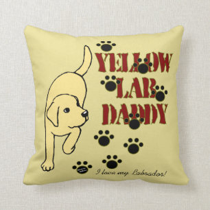 Yellow Labrador Daddy Cushion
