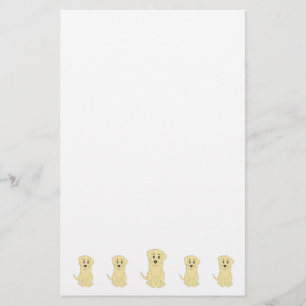 Yellow Labrador Dog Design Stationery
