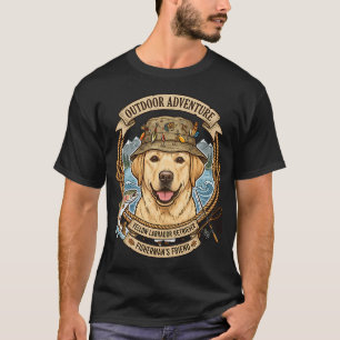 Yellow Labrador Fishing Club Angler Outdoor River T-Shirt