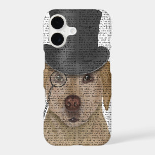 Yellow Labrador, Formal Hound and Hat