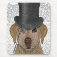 Yellow Labrador, Formal Hound and Hat