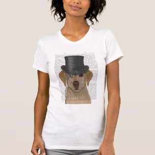 Yellow Labrador, Formal Hound and Hat T-Shirt