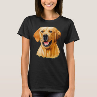 Yellow Labrador Full Face Image T-Shirt