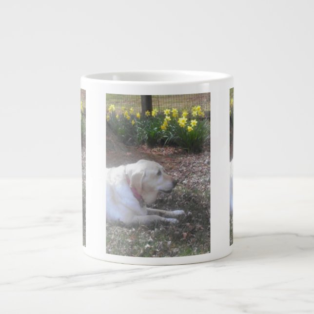 Yellow Labrador Giant Coffee Mug (Front)