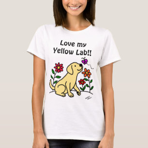 Yellow Labrador & Green T-Shirt