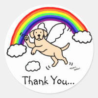 Yellow Labrador Guardian Angel (Rainbow Bridge)