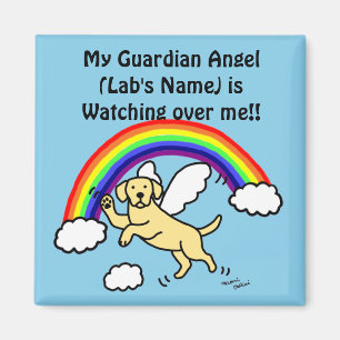 Yellow Labrador Guardian Angel (Rainbow Bridge) Magnet