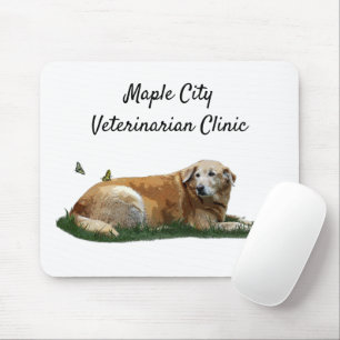 Yellow Labrador Mixed Breed Dog Mouse Pad