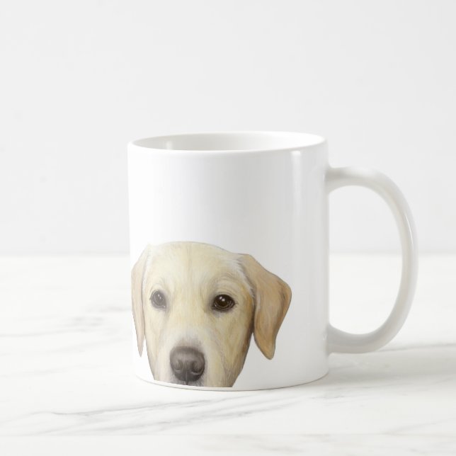 Yellow Labrador Original by miart Coffee Mug (Right)
