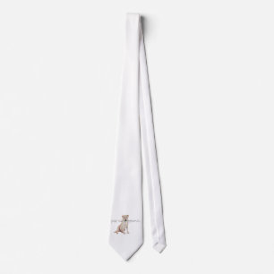 Yellow Labrador Party Animal Tie