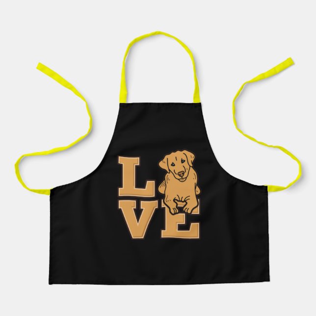 Yellow Labrador Retriever Apron (Front)