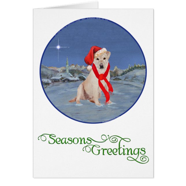 Yellow Labrador Retriever Christmas (Front)
