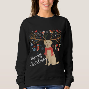 Yellow Labrador Retriever Christmas Dog Lab Xmas S Sweatshirt