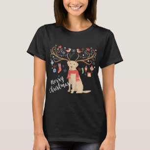 Yellow Labrador Retriever Christmas Dog Lab Xmas S T-Shirt