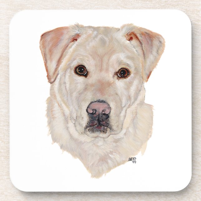 Yellow Labrador Retriever Coaster (Front)