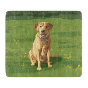 Yellow Labrador Retriever Dog Cutting Board
