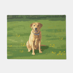 Yellow Labrador Retriever Dog Doormat