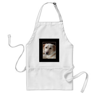 Yellow Labrador Retriever Dog Photo on Apron