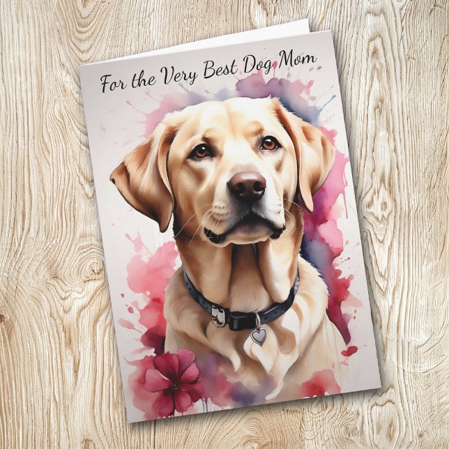 Yellow Labrador Retriever Dog You Make My Tail Wag Holiday Card (Creator Uploaded)