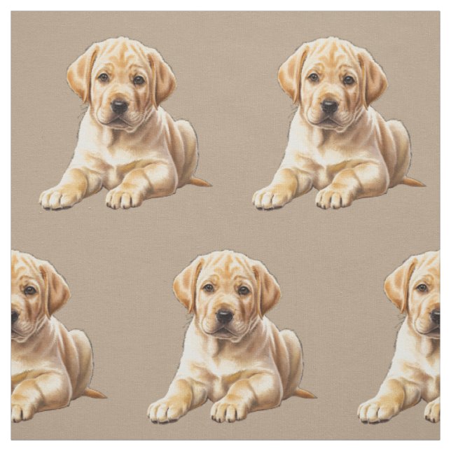 Yellow Labrador Retriever Fabric (Swatch)