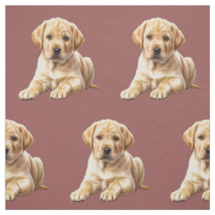 Yellow Labrador Retriever Fabric