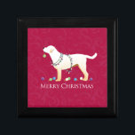 Yellow Labrador Retriever Merry Christmas Design Gift Box<br><div class="desc">Yellow lab and White lab Christmas designs. This side view silhouette can also represent: Lab, Yellow Lab, Black Lab, Chocolate Lab, White lab, Labrador Retriever, Chessy, Chessie, Chesapeake, Chesapeake Bay Retriever, Rhodesian, Ridgeback, Curly Retriever, Curly Coated Retriever, Beauceron, Austrian Pinscher, Akbash, Blue Lacy, Chinook, Mountain Cur, Pudlepointer, Puddle Pointer, Poodle...</div>