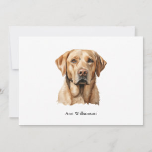 Yellow Labrador Retriever Note Card