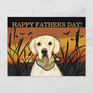 YELLOW LABRADOR RETRIEVER POSTCARD