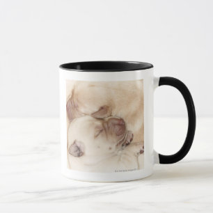 Yellow Labrador Retriever puppies, 10 days old Mug