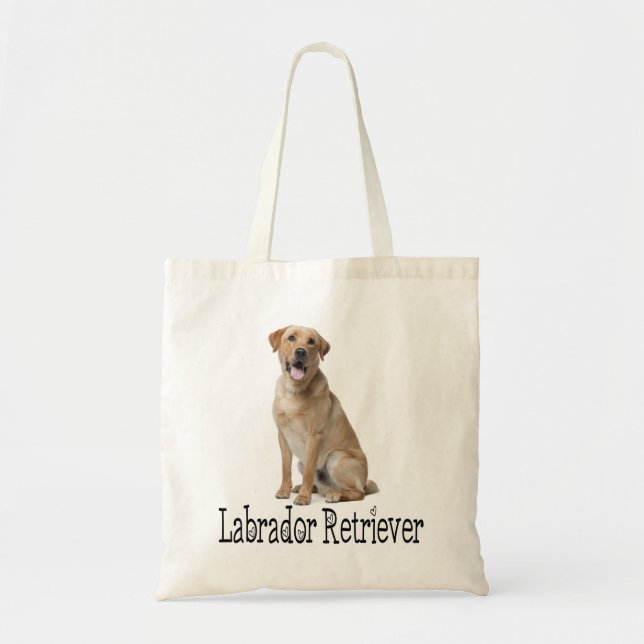 Yellow Labrador Retriever Puppy Dog Love Labs Tote Bag (Front)