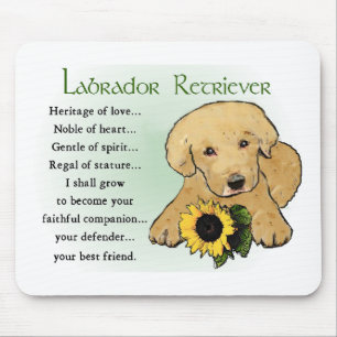 Yellow Labrador Retriever Puppy Gifts Mouse Pad