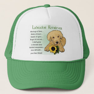 Yellow Labrador Retriever Puppy Gifts Trucker Hat