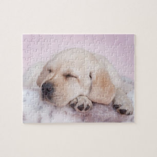 Yellow labrador retriever puppy jigsaw puzzle