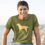 Yellow Labrador Retriever Silhouette Lab Lover's T-Shirt<br><div class="desc">This Yellow Labrador Retriever silhouette t-shirt is available in a variety of shirt styles for men,  women,  kids and babies. A cool gift for Yellow Lab lovers for any occasion. Check out Jenn’s Doodle World for more dog breed tees including chocolate and black Labrador Retrievers.</div>