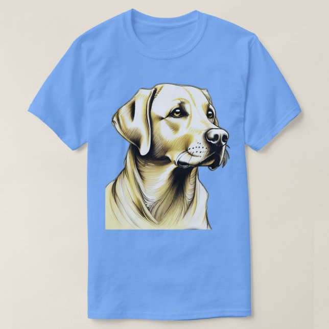 Yellow Labrador Retriever T-Shirt (Design Front)