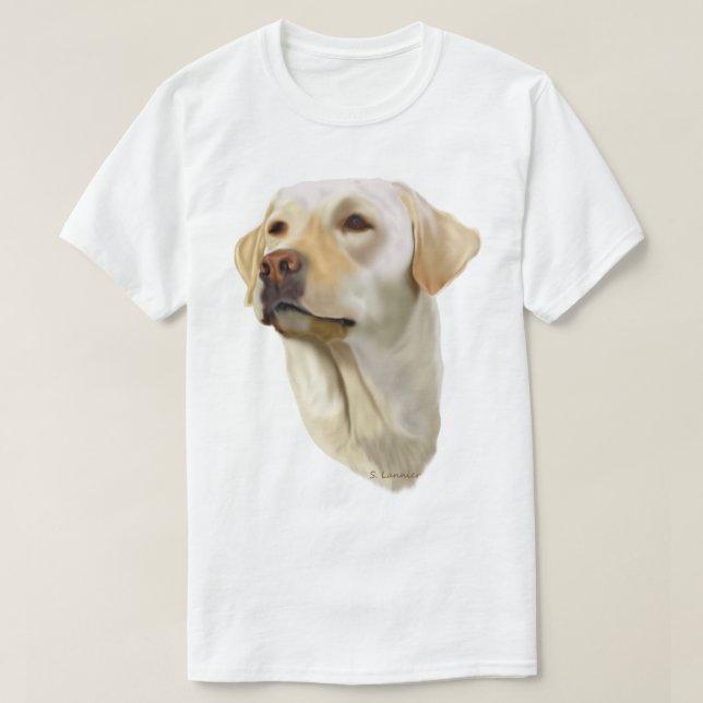 Yellow Labrador Retriever T-Shirt (Design Front)