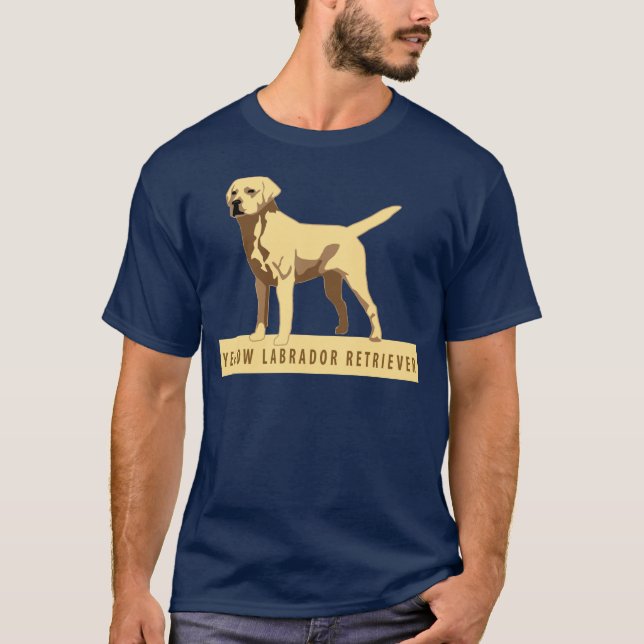Yellow Labrador Retriever T-Shirt (Front)